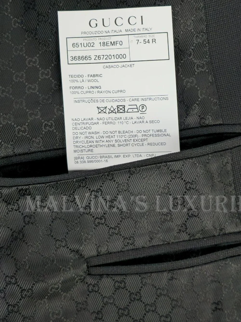Gucci designer size